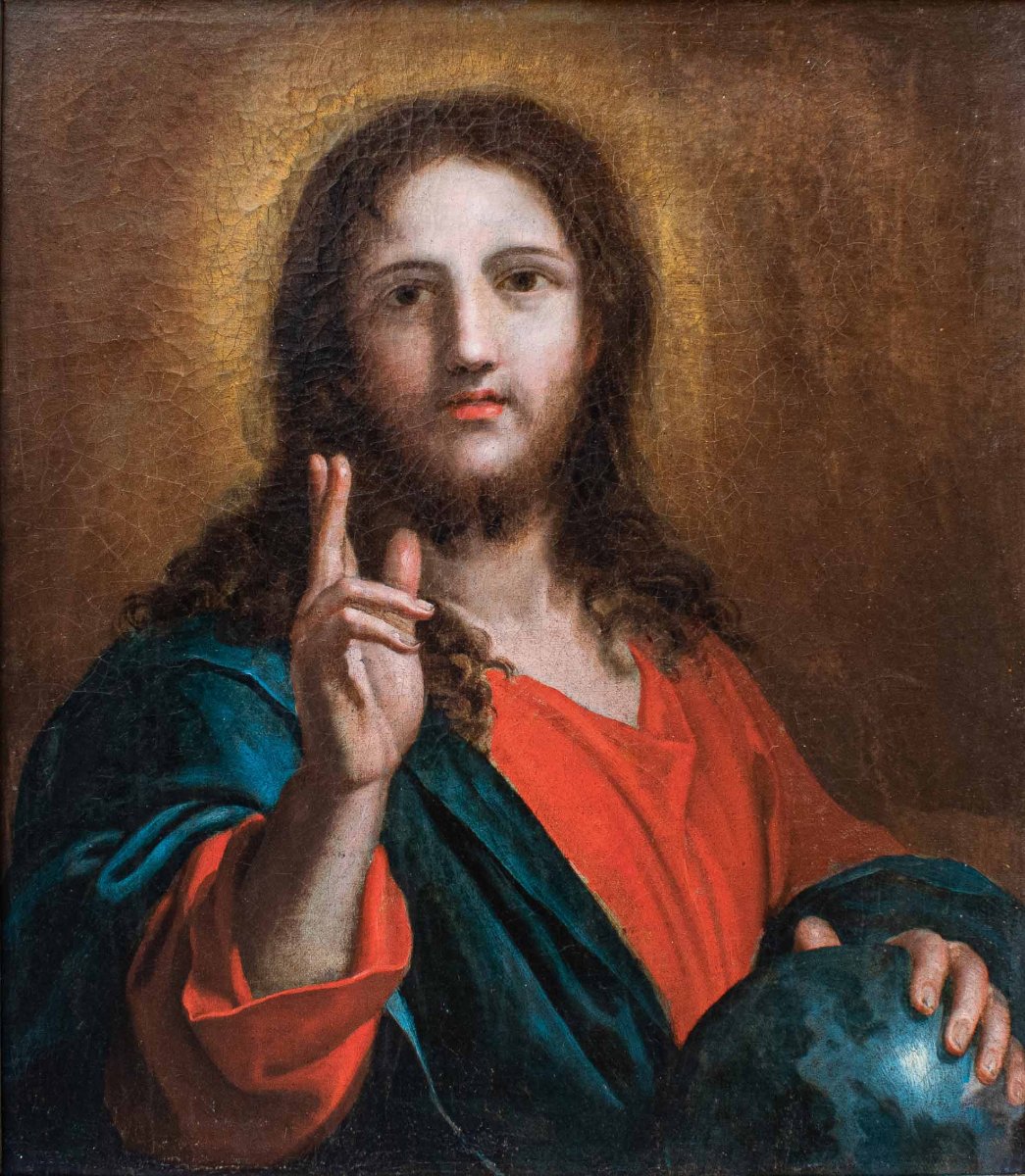 École du XVIe-XVIIe siècle, Le Christ Bénissant-photo-2