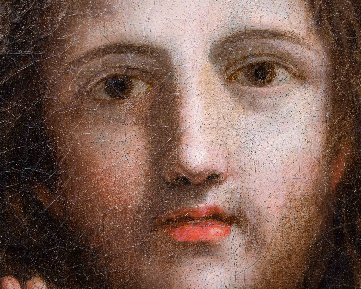 École du XVIe-XVIIe siècle, Le Christ Bénissant-photo-4