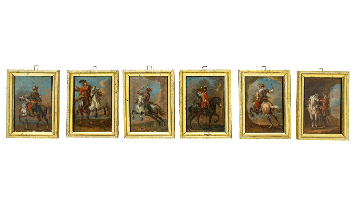 August Querfurt (1696, Wolfenbüttel – 1761, Vienna), Attributed To, Compositions With Knights