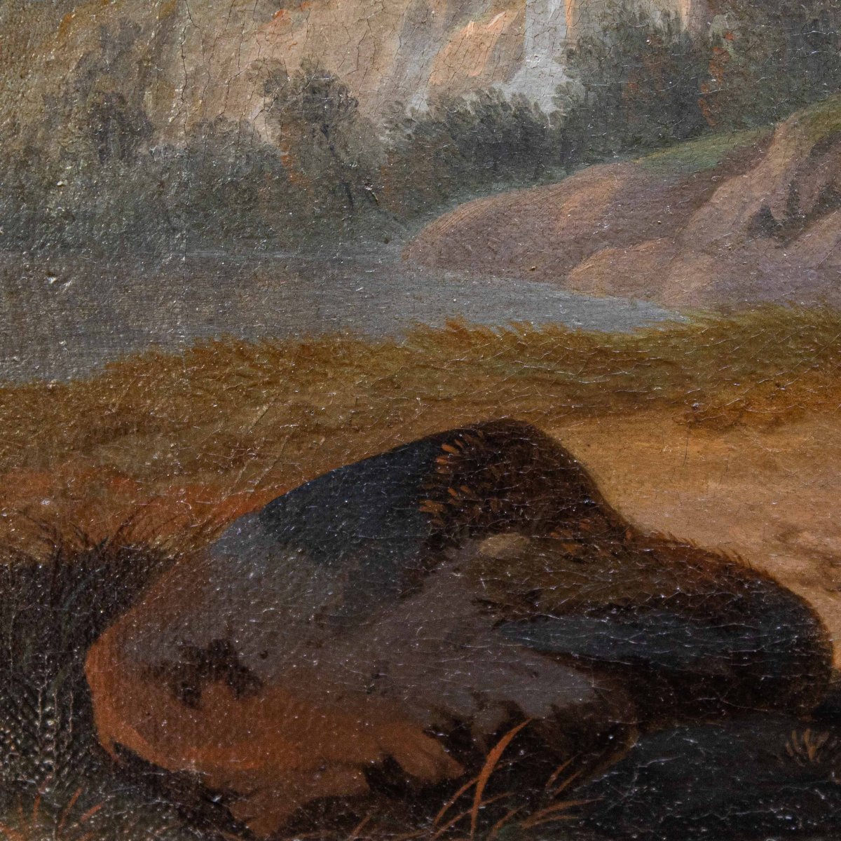 Cercle de Nicolaes Berchem (1620, Haarlem - 1683, Amsterdam), Scène avec des animaux-photo-4