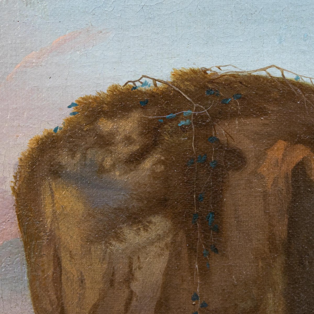 Cercle de Nicolaes Berchem (1620, Haarlem - 1683, Amsterdam), Scène avec des animaux-photo-2