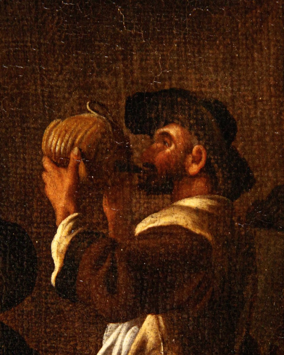 Johannes Lingelbach, parfois appelé Jan (1622 - 1674), Scène avec des buveurs-photo-3