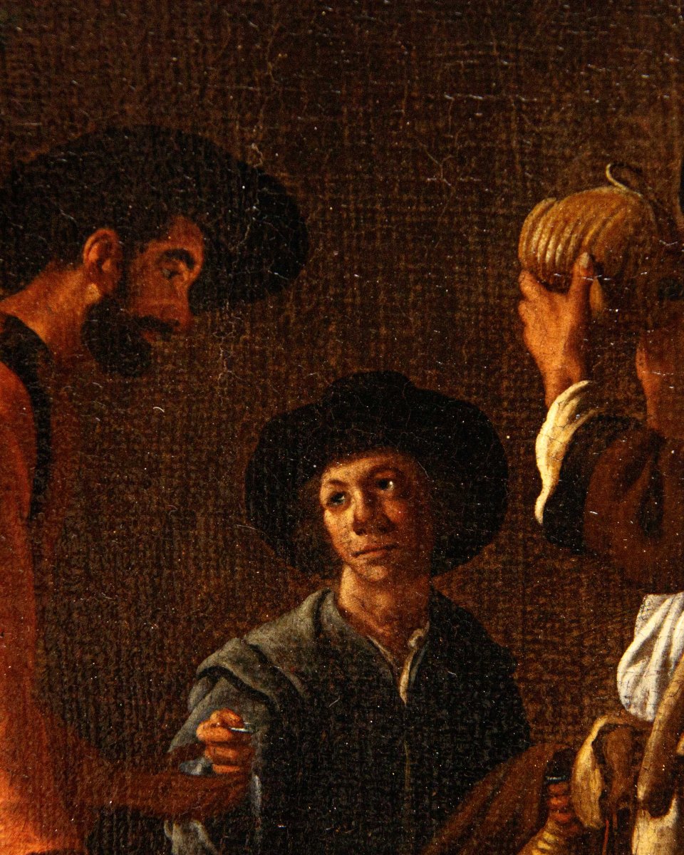 Johannes Lingelbach, parfois appelé Jan (1622 - 1674), Scène avec des buveurs-photo-8