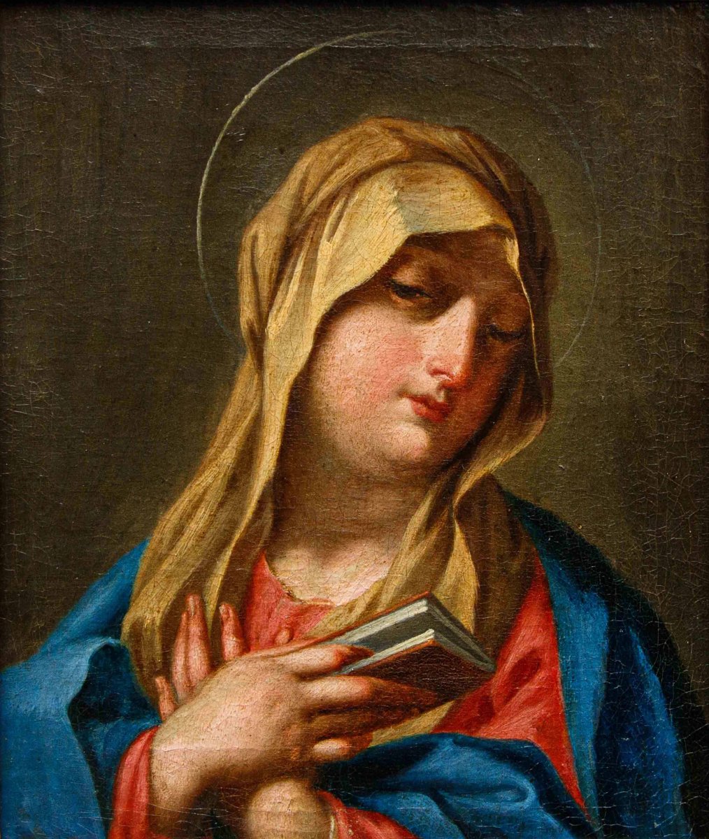 18th-century Roman Artist, *praying Virgin*-photo-2