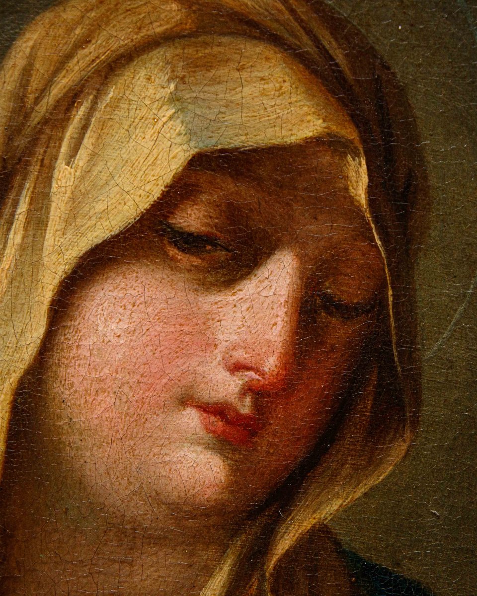 18th-century Roman Artist, *praying Virgin*-photo-1