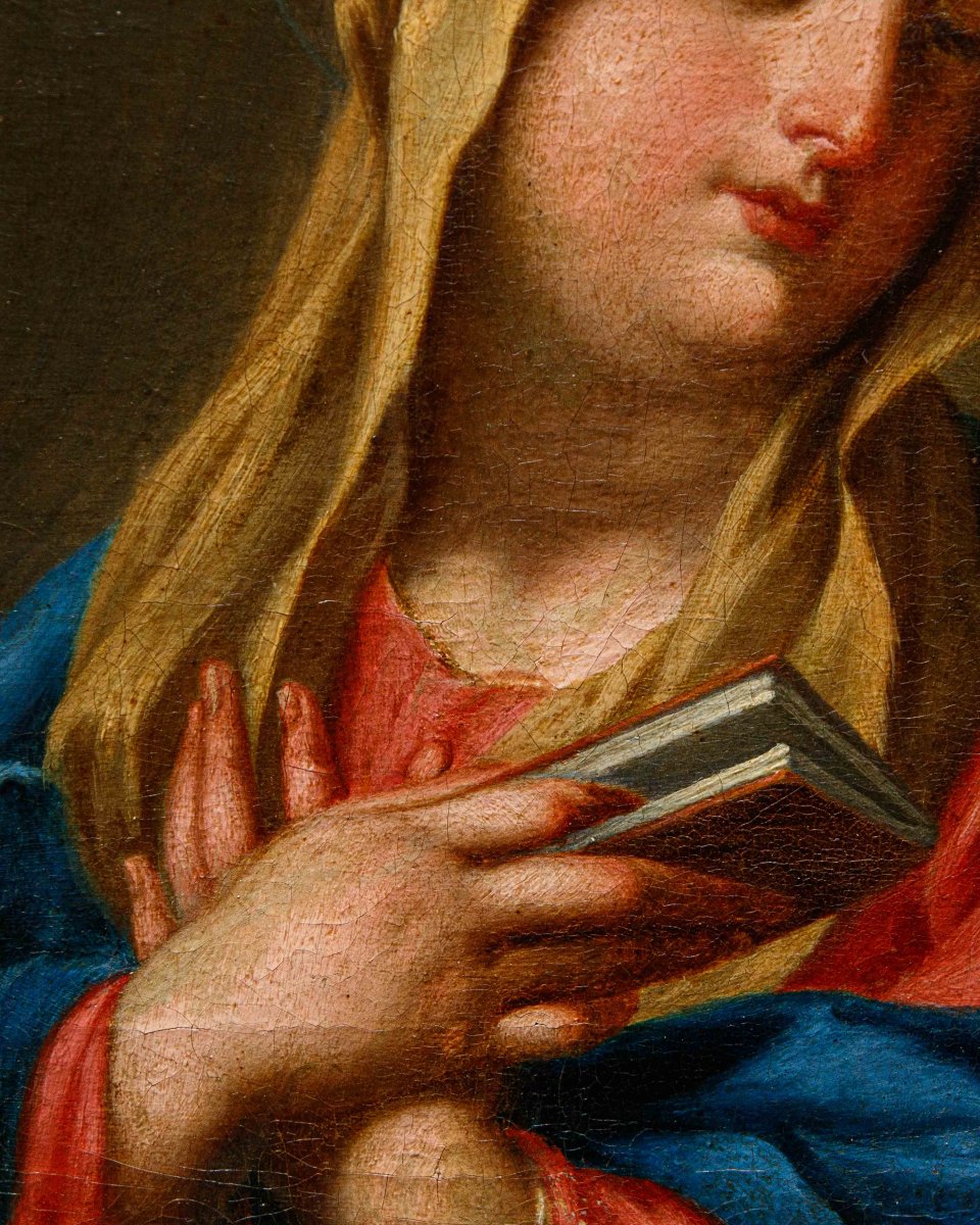 18th-century Roman Artist, *praying Virgin*-photo-3