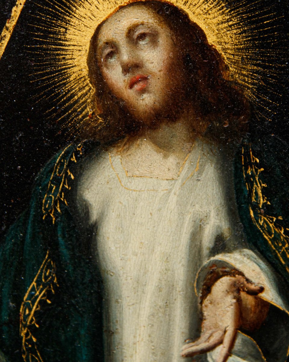Le disciple d’Antonio Allegri, dit Correggio (1489 - 1534), Prière dans le jardin-photo-4