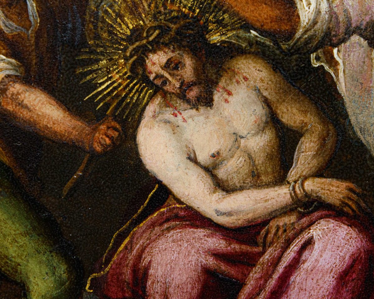 Toscane, XVIe siècle, Christ couronné d’épines-photo-4