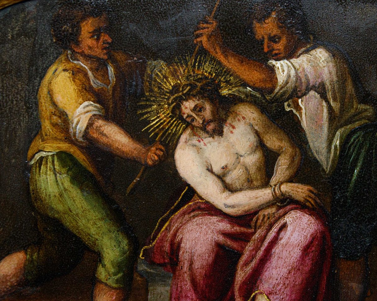 Toscane, XVIe siècle, Christ couronné d’épines-photo-1