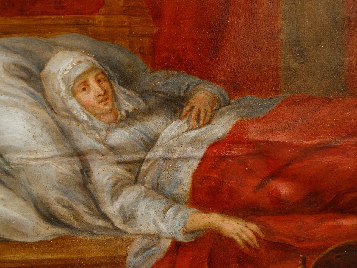 Atelier de José Leonardo (Saragosse, 1601 - 1653), Naissance de la Vierge-photo-6