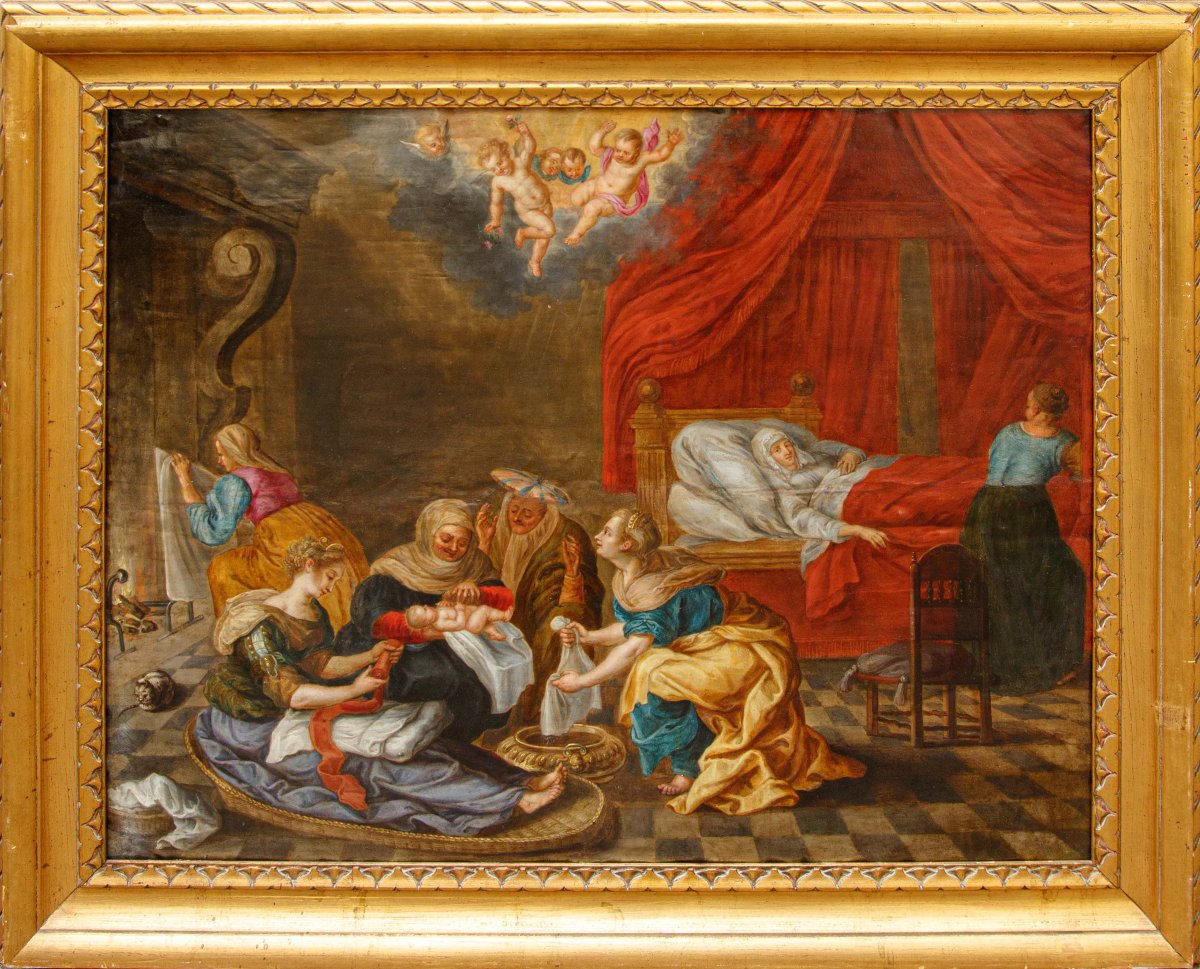 Atelier de José Leonardo (Saragosse, 1601 - 1653), Naissance de la Vierge