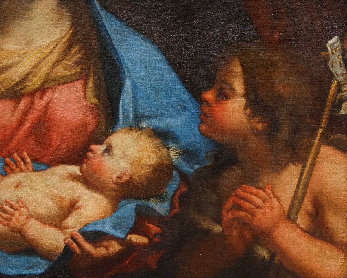 Giambettino Cignaroli (Vérone, 1706 - 1770),attr., Sainte-Famille avec saint Jean-photo-3