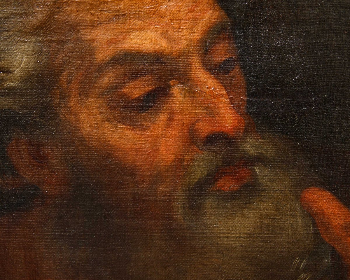 Giambettino Cignaroli (Vérone, 1706 - 1770),attr., Sainte-Famille avec saint Jean-photo-4