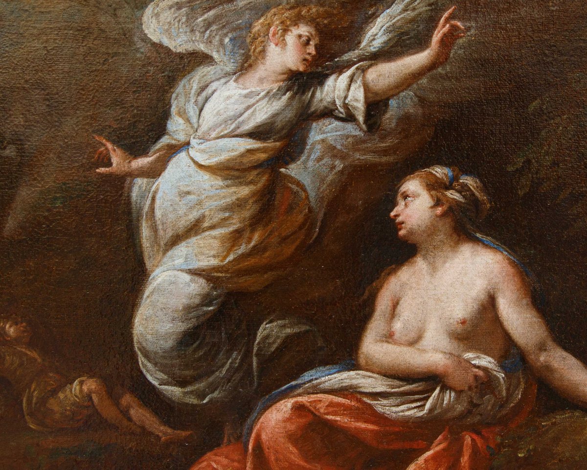 Carlo Francesco Nuolone (milan, 1609–1662), The Angel’s Appearance To Hagar And Ishmael-photo-3