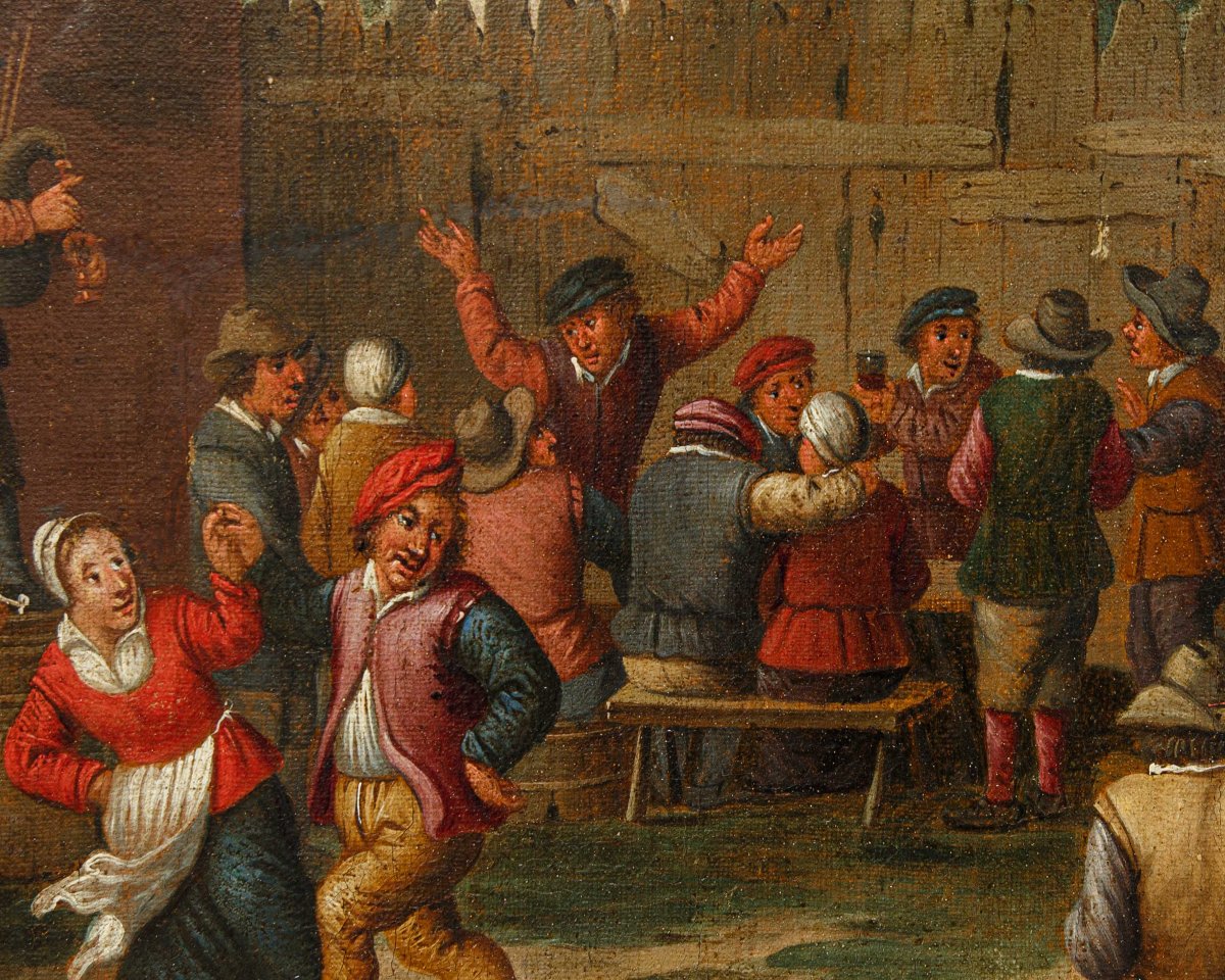 David Teniers le Jeune (Anvers, 1610 - Bruxelles, 1690), atelier de, Fête de village-photo-5
