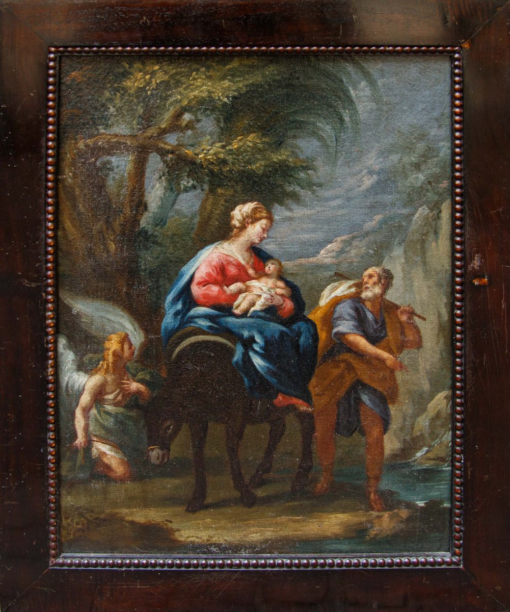 École lombarde, XVIIe siècle, Fuite en Égypte