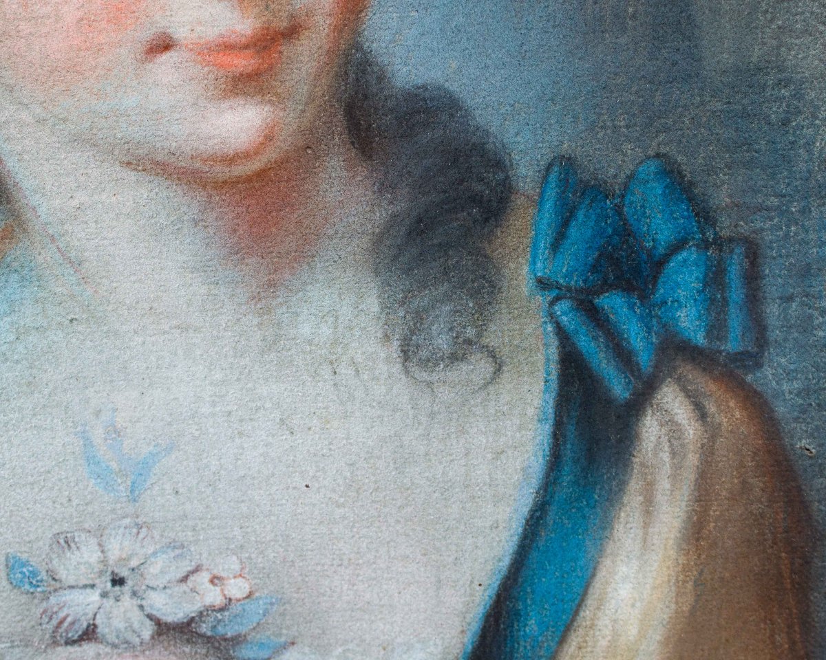 Tomaso Bugoni (venice? – 1767), Portrait Of A Girl With A Hat-photo-4