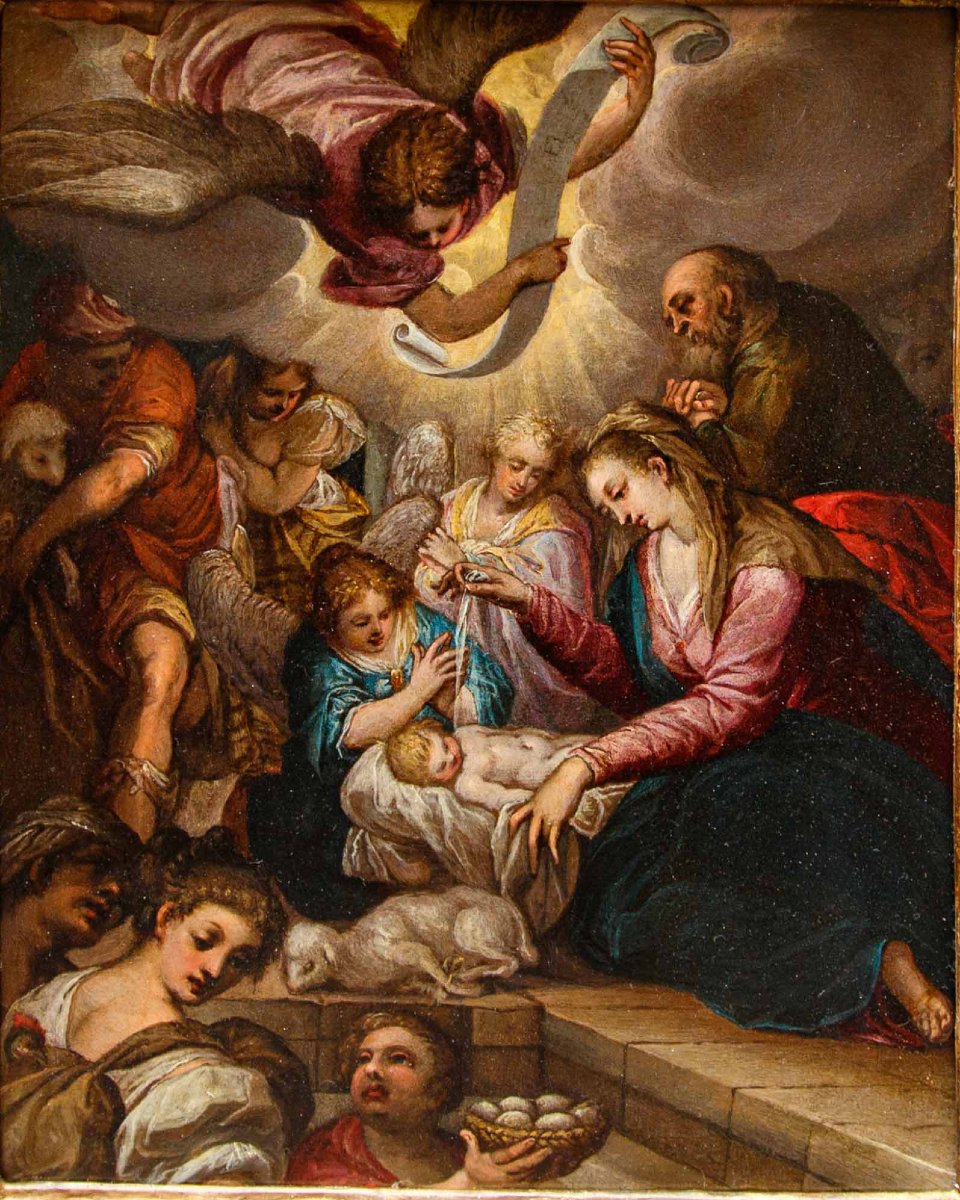 Last Quarter Of The 16th Century, Adoration Of The Shepherds-photo-2