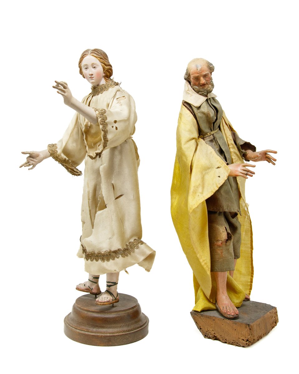 Naples, XVIIIe siècle, Figures de la crèche-photo-2