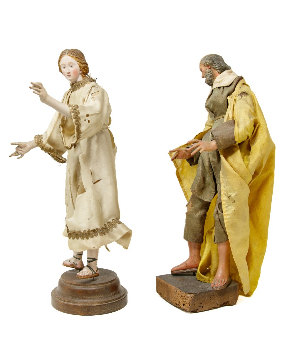 Naples, XVIIIe siècle, Figures de la crèche-photo-4