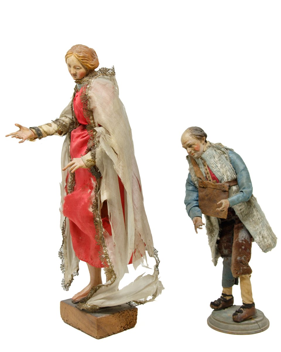 Naples, XVIIIe siècle, Figures de la crèche-photo-2