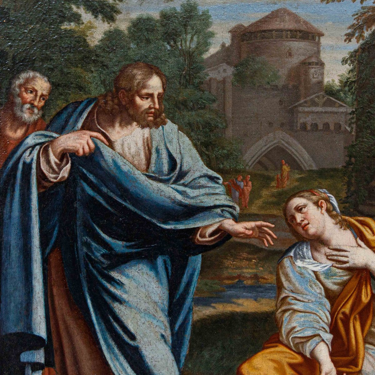 A Follower Of Annibale Carracci (bologna, 1560 – Rome, 1609), 17th Century, Christ And The Canaanite Woman-photo-4