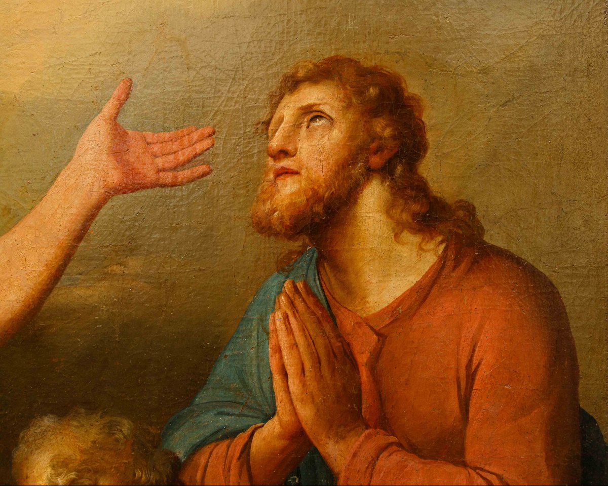 Neoclassical Painter, 19th Century; Cornelius Receives The Holy Spirit, With Peter On The Right-photo-4