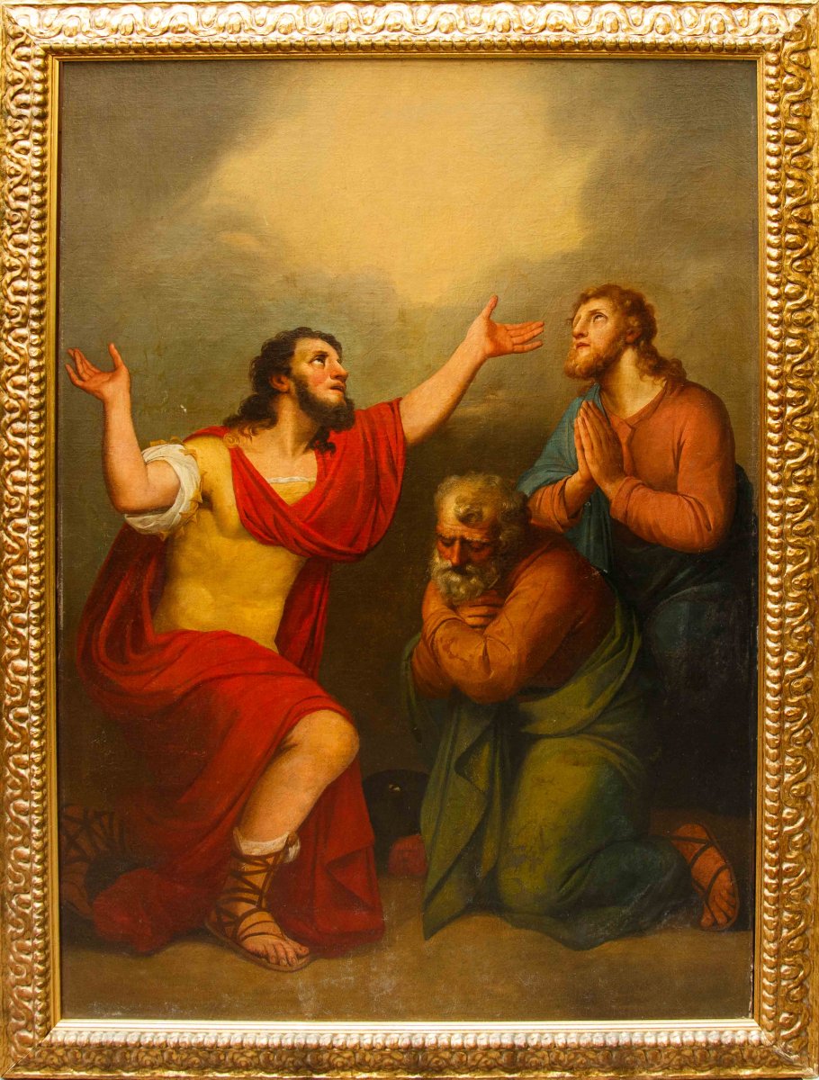 Neoclassical Painter, 19th Century; Cornelius Receives The Holy Spirit, With Peter On The Right