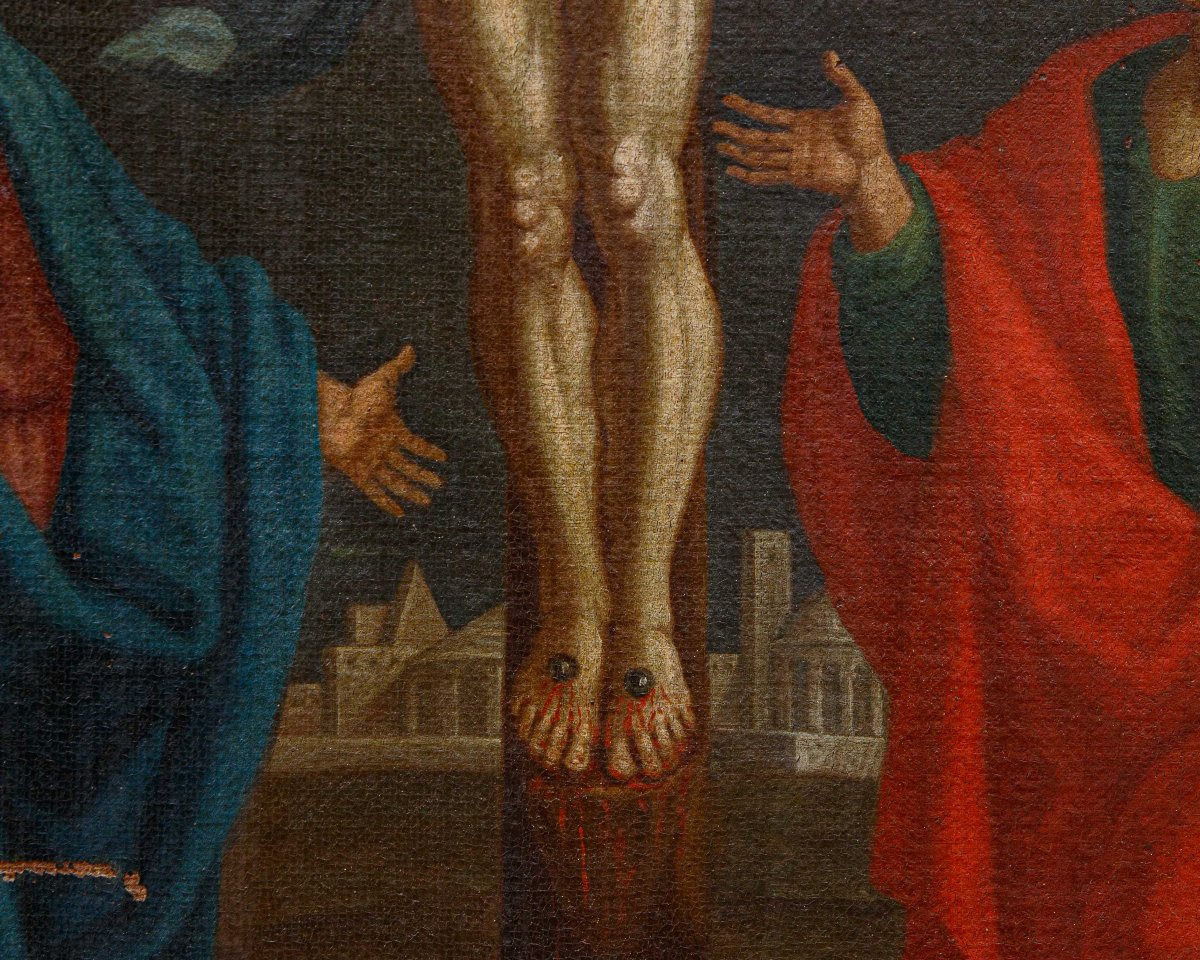 Roman School, 17th Century, The Crucifixion-photo-4
