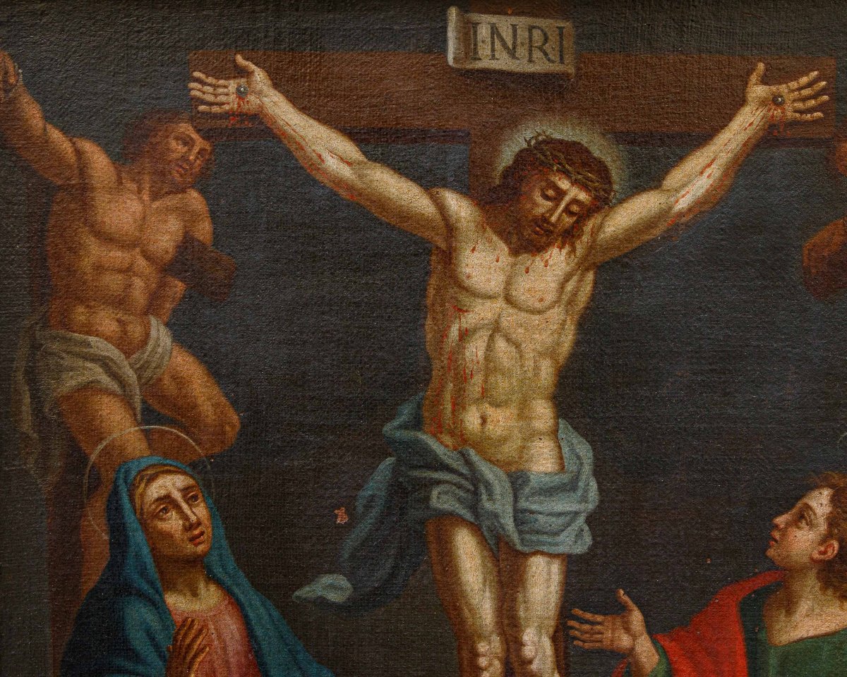 Roman School, 17th Century, The Crucifixion-photo-4