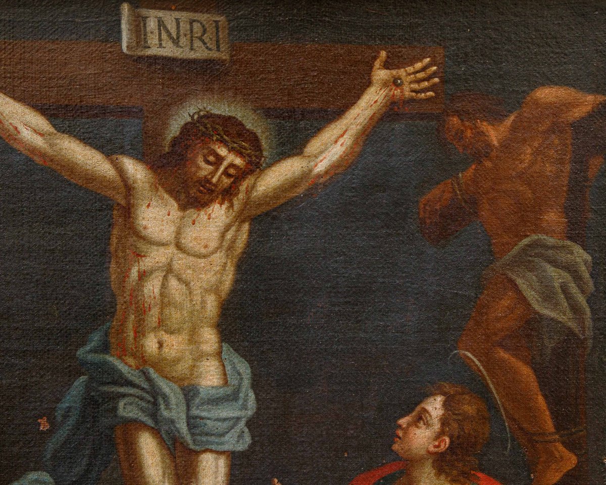 Roman School, 17th Century, The Crucifixion-photo-5