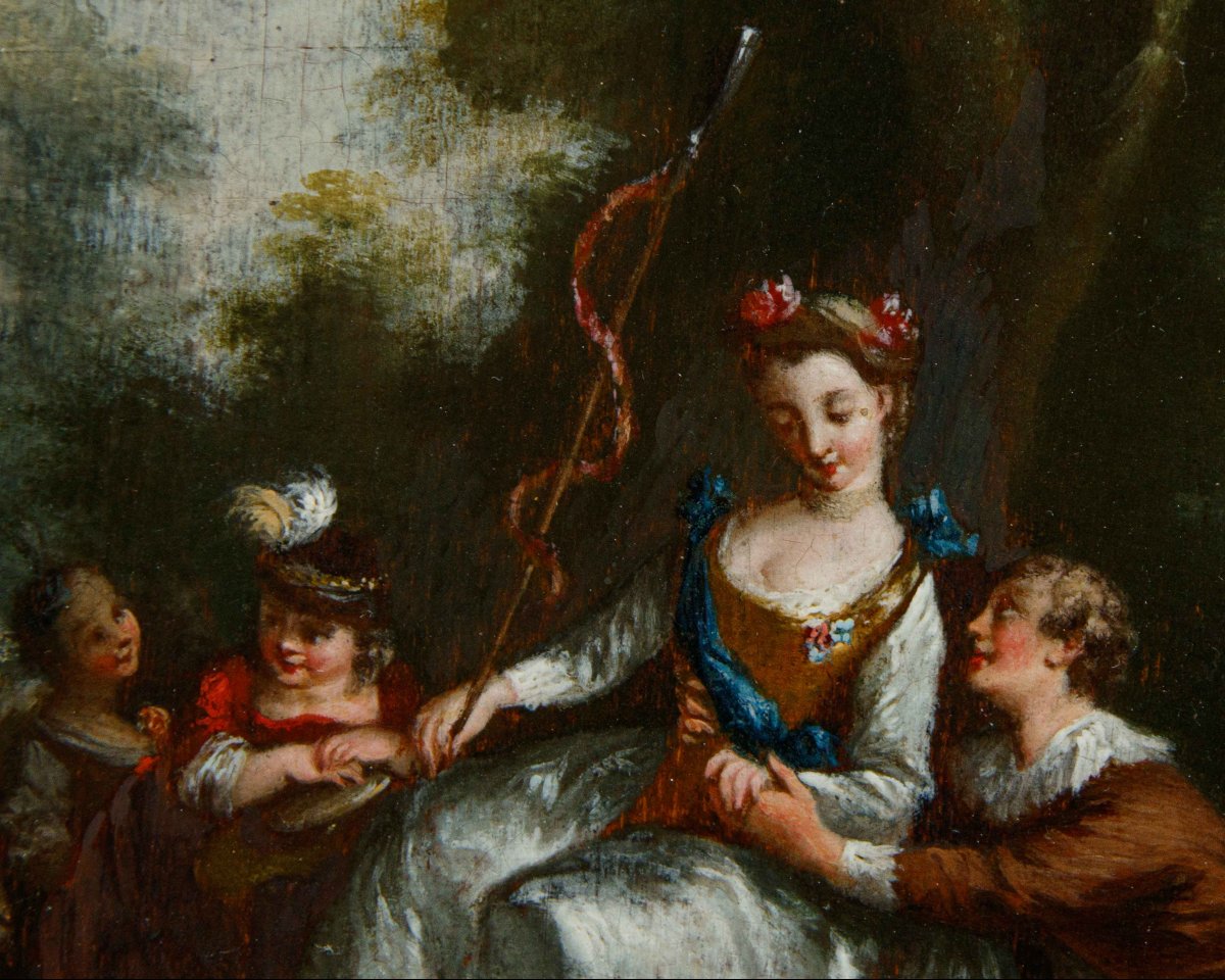 XVIIIe siècle, École française, Scènes galantes-photo-5