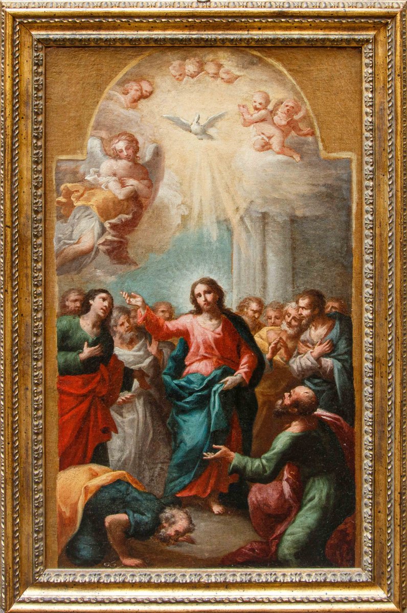 Mauro Picenardi (1735 – 1809), attr.,  Le Christ parmi les disciples