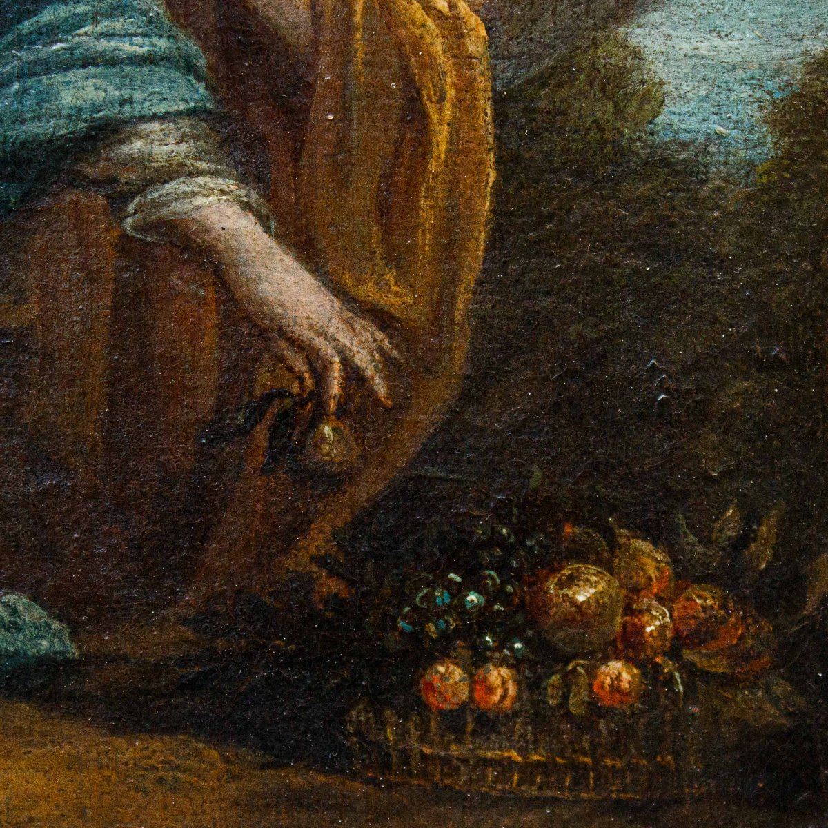 École romaine, 17ème siècle,  Vierge à l'Enfant et ange-photo-1