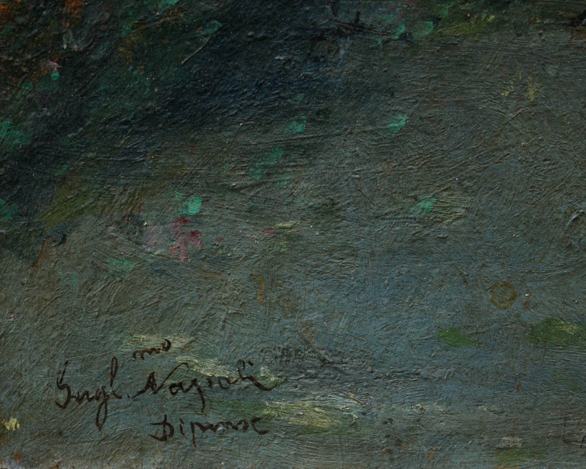 Guglielmo Napoli (Pavie 1868 - Gênes 1945), Scène galante-photo-5