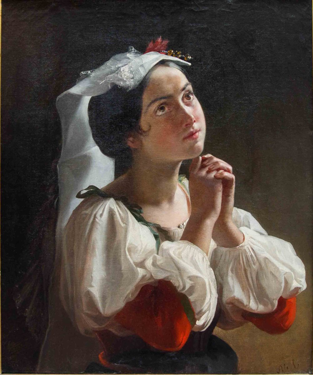 Eliseo Sala (Milan, 1813 - Rancate Di Triuggio, 1879), Prière-photo-2
