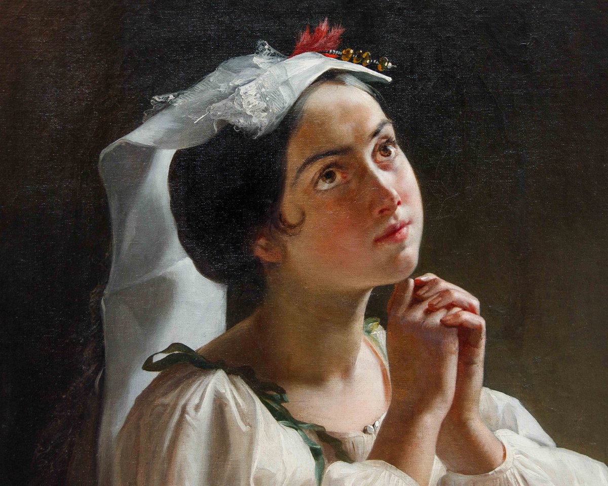 Eliseo Sala (Milan, 1813 - Rancate Di Triuggio, 1879), Prière-photo-4