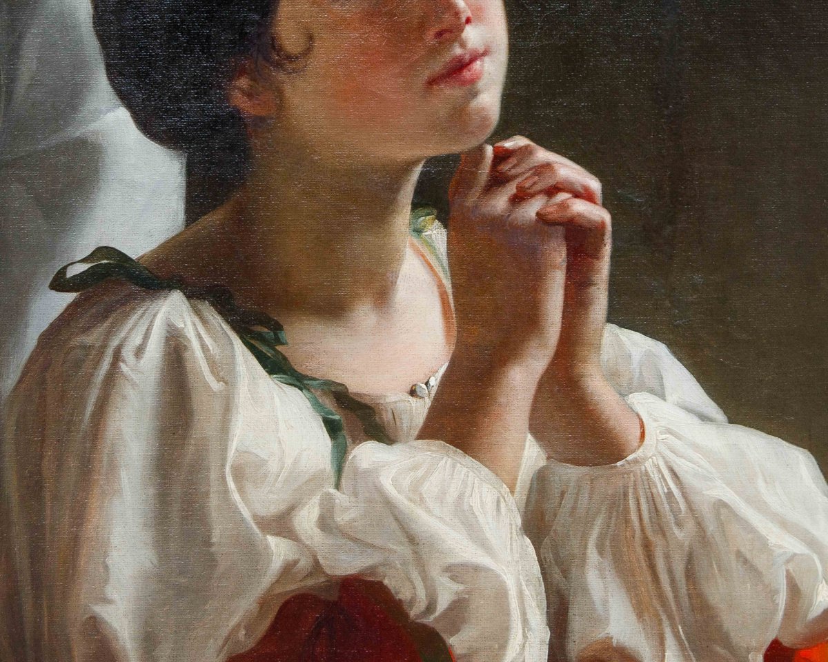 Eliseo Sala (Milan, 1813 - Rancate Di Triuggio, 1879), Prière-photo-3