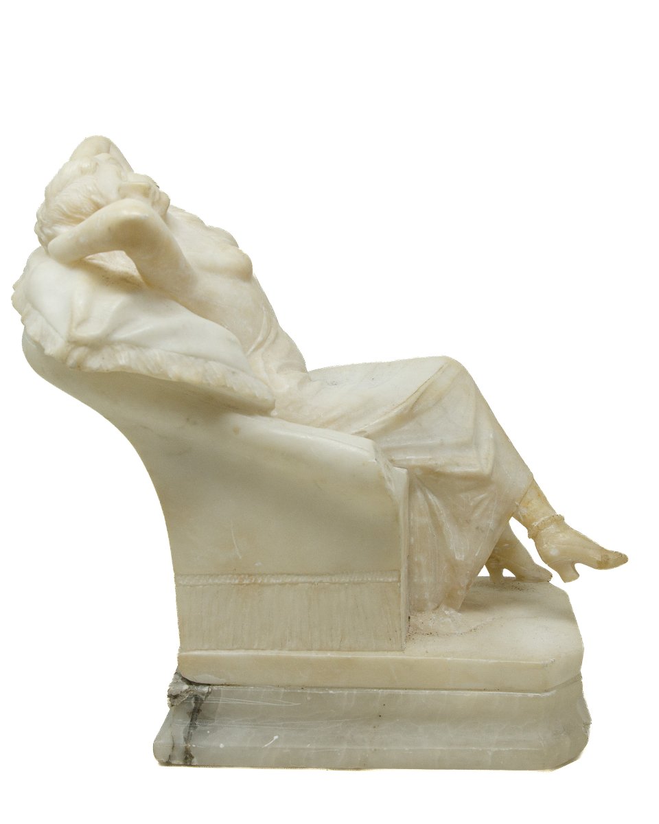 Giuseppe Gambogi (pisa, 1862 – Florence, 1938), Reclining Female Figure-photo-3
