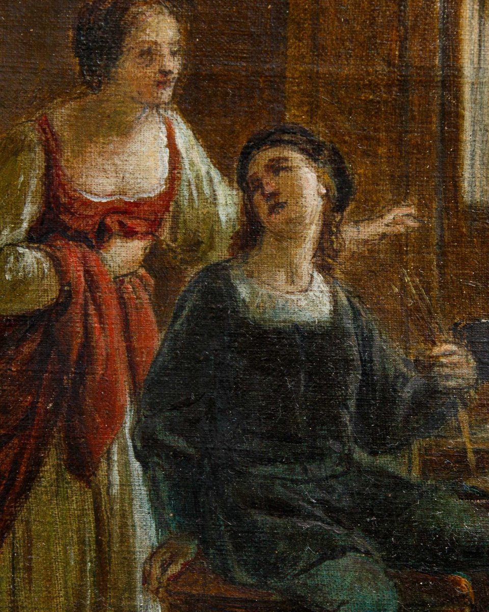 XIXe siècle, Raffaello et la Fornarina dans le studio-photo-6