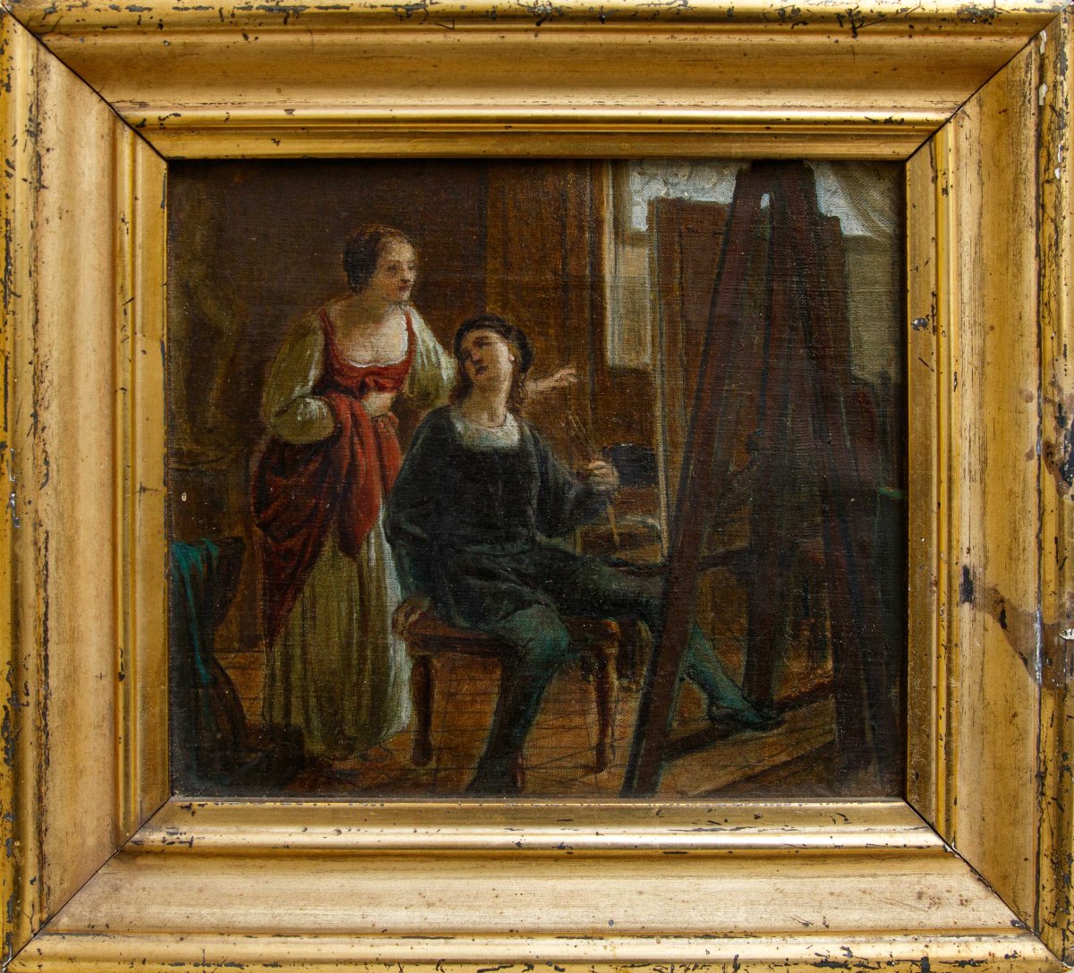 XIXe siècle, Raffaello et la Fornarina dans le studio