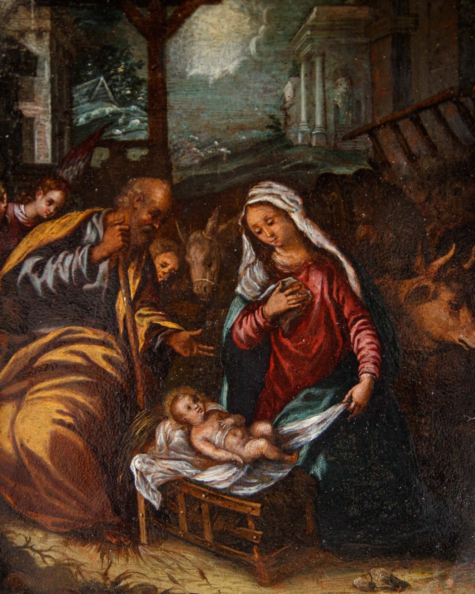 École ferraraise, seconde moitié du XVIe siècle, Nativité-photo-4