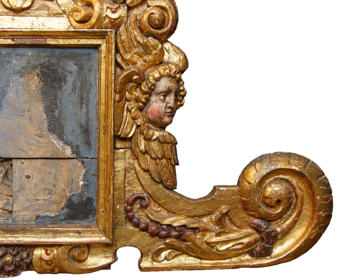 17th Century, Frame With Cherubs And Volutes-photo-4