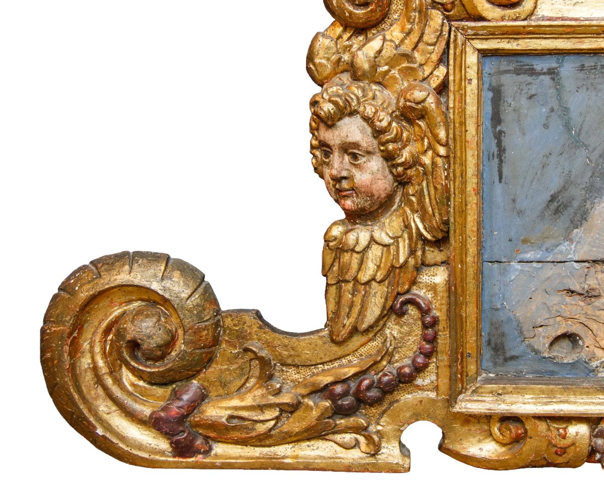 17th Century, Frame With Cherubs And Volutes-photo-2