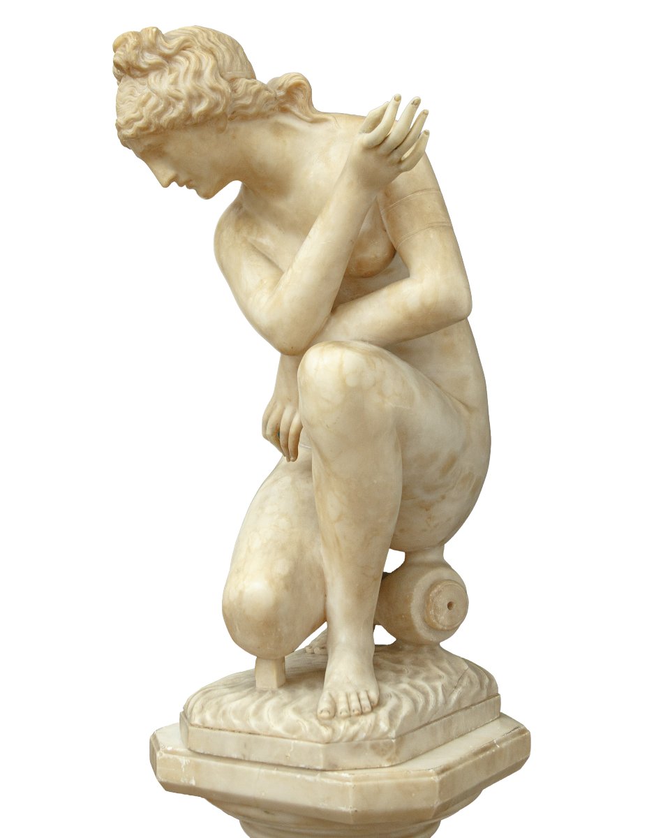 19th Century, Aphrodite Crouching On A Column-photo-4