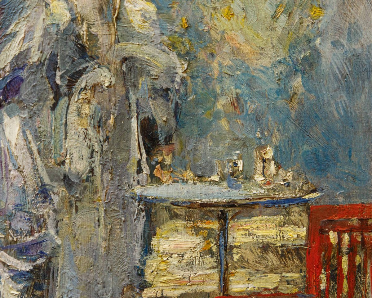 Lodovico Zambeletti (milan, 1881 – June 4, 1966), Encounters In The Park-photo-1