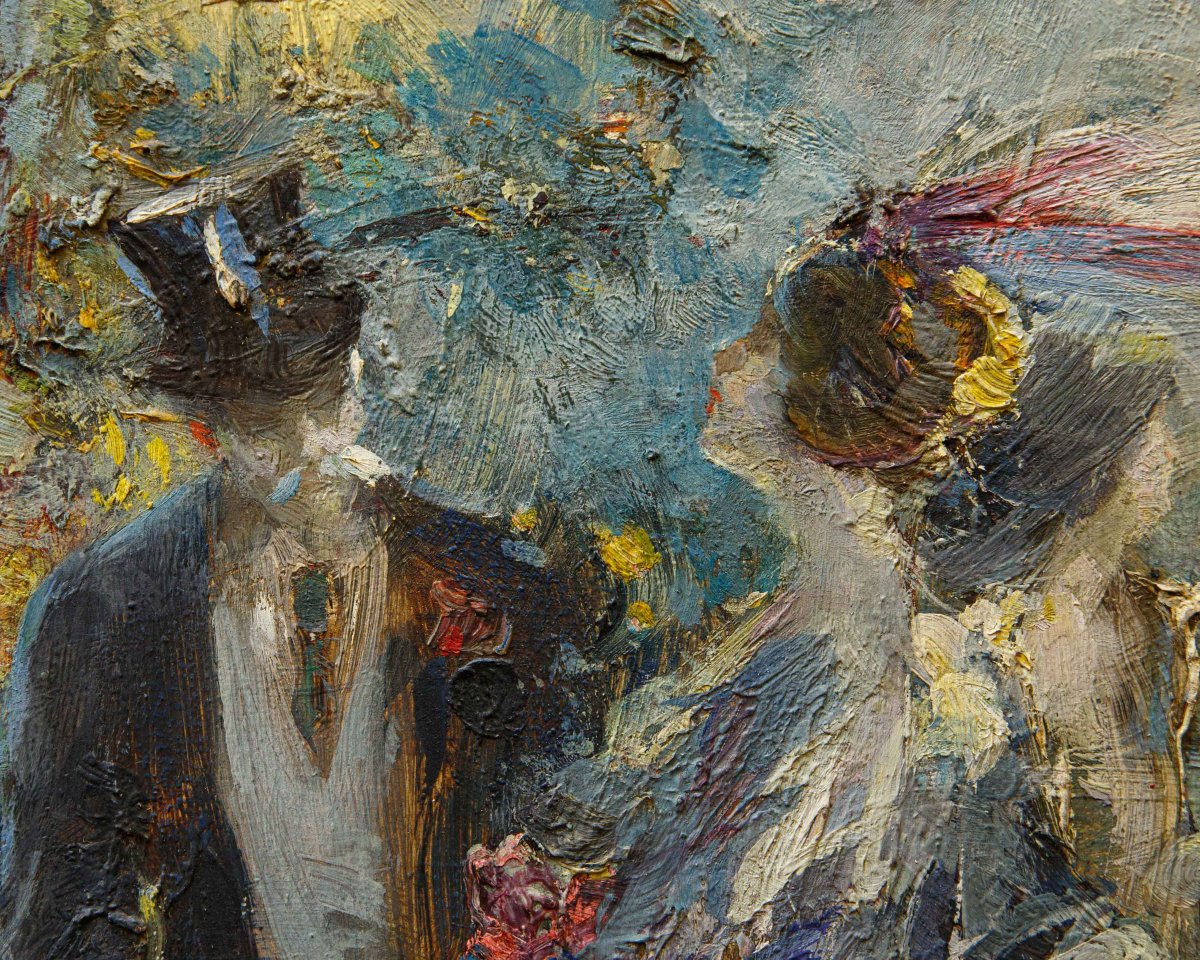 Lodovico Zambeletti (milan, 1881 – June 4, 1966), Encounters In The Park-photo-2