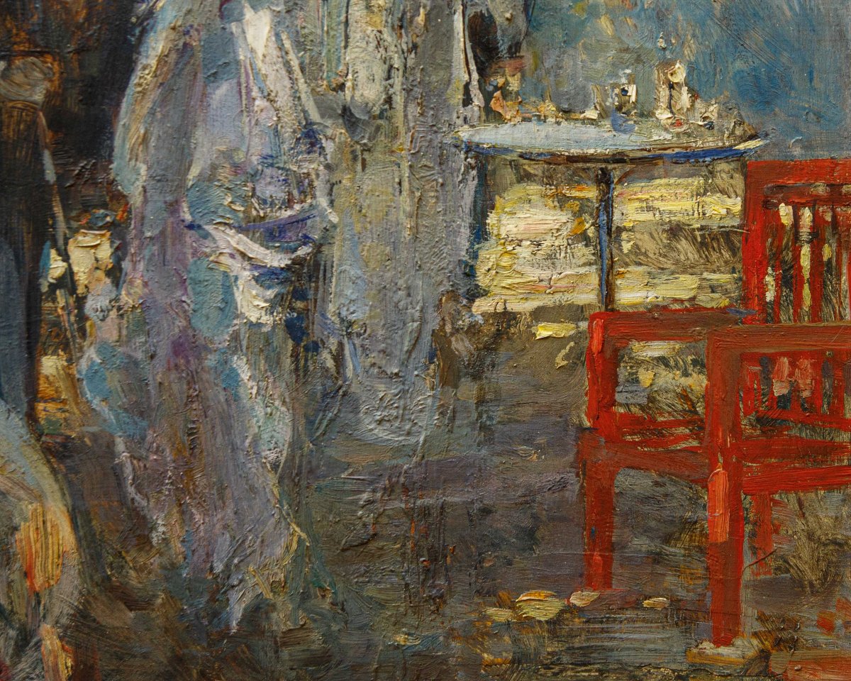 Lodovico Zambeletti (milan, 1881 – June 4, 1966), Encounters In The Park-photo-4