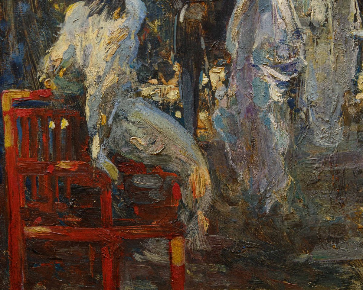 Lodovico Zambeletti (milan, 1881 – June 4, 1966), Encounters In The Park-photo-8