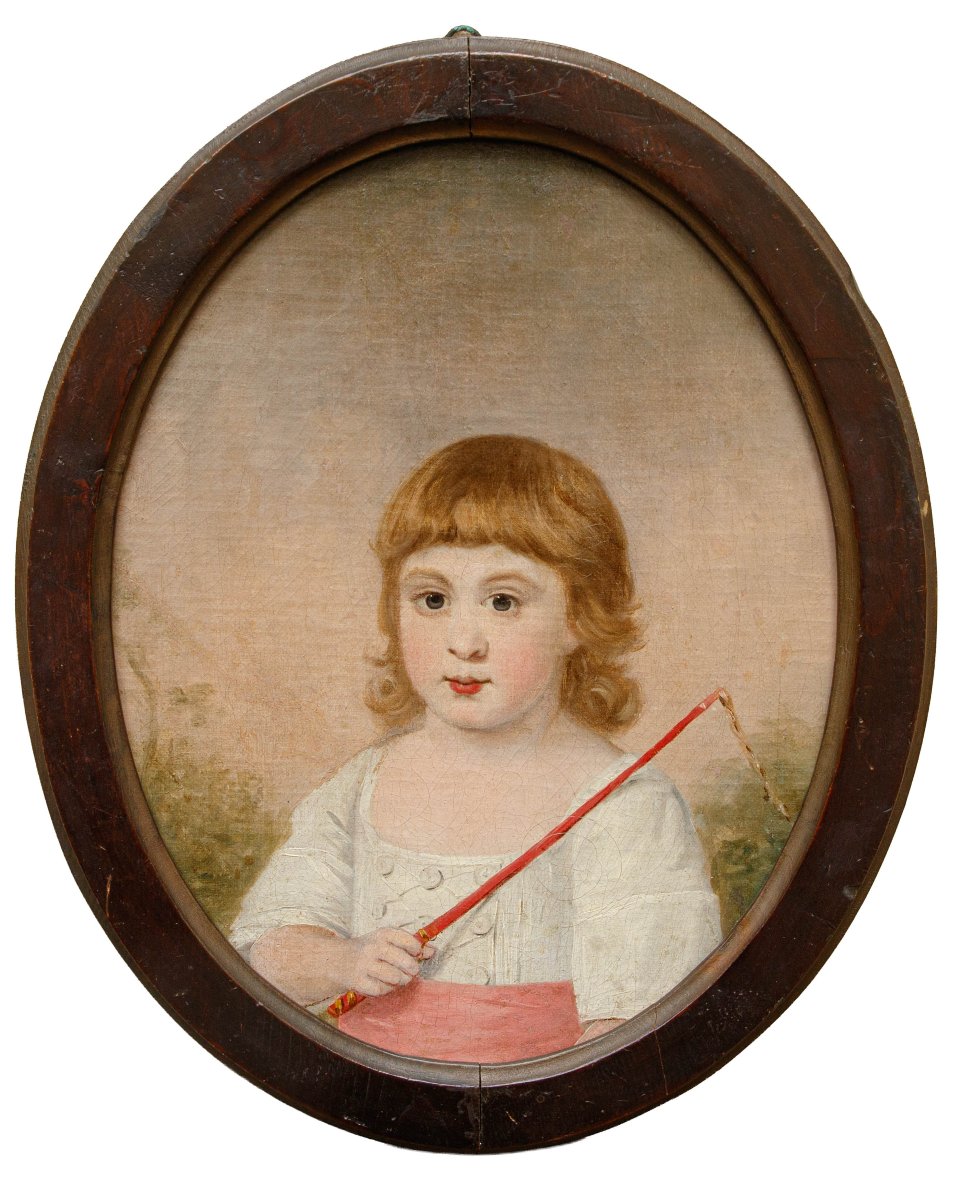 English School, Late 18th Century, Family Portraits-photo-1